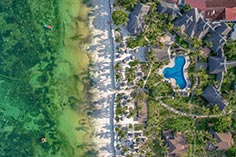 Breezes Aerial View Pool